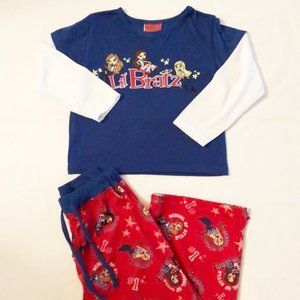 Pajamas girls new size 4-5 polyester Lil Bratz Wormser